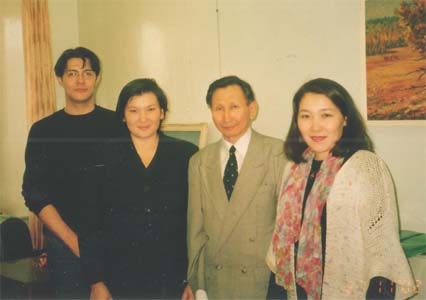 Professor Mikhail Fomin in his office at Yakutsk University